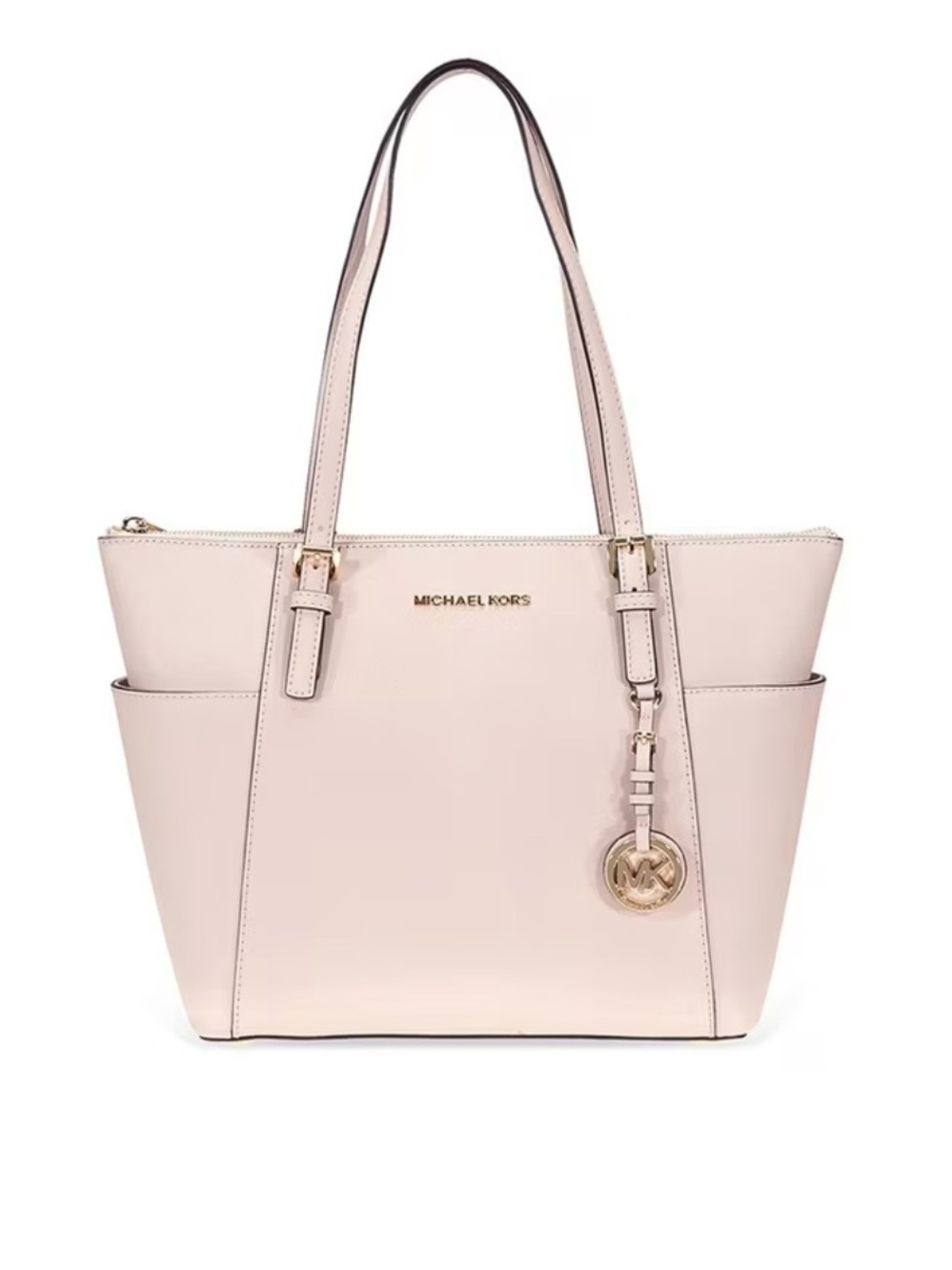 Michael Kors Blush Pink Tote with Gold Hardware